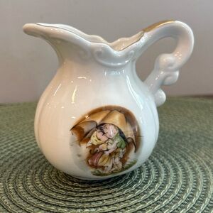 Vintage Petticoats and Pantaloons Under The Umbrella creamer foil Made in Japan